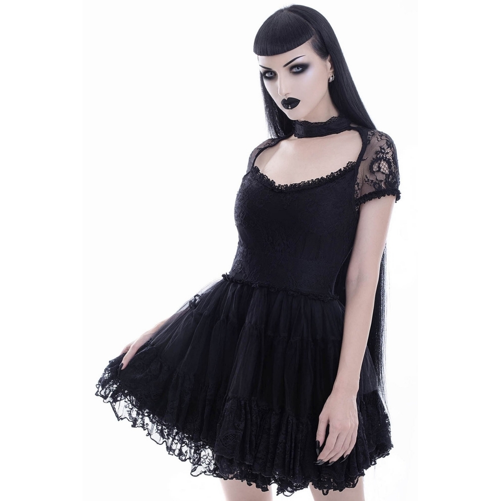Killstar Shes in Parties Black Lace Dress